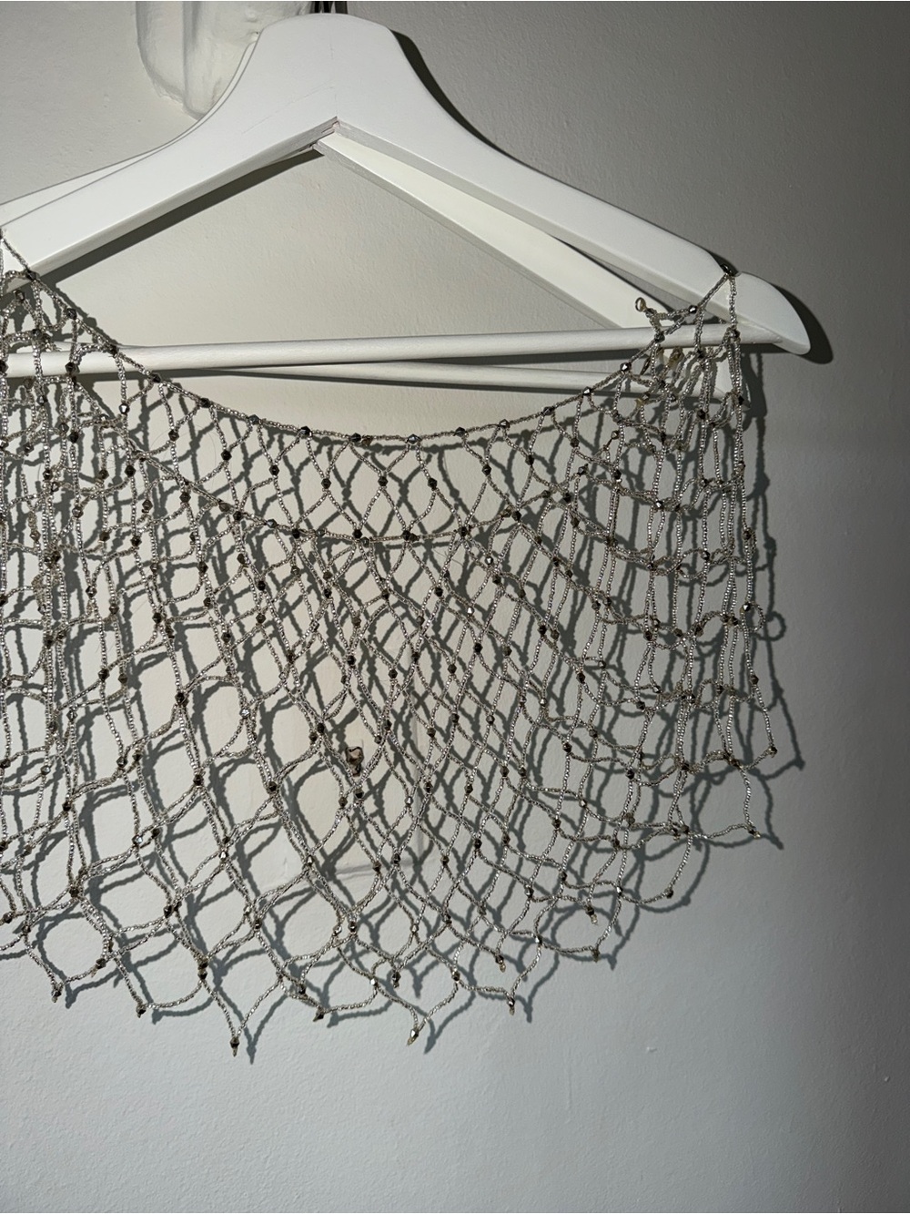 Handmade bead shawl/cape